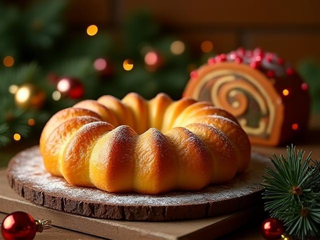 Galette des rois et bûche de Noël artisanales