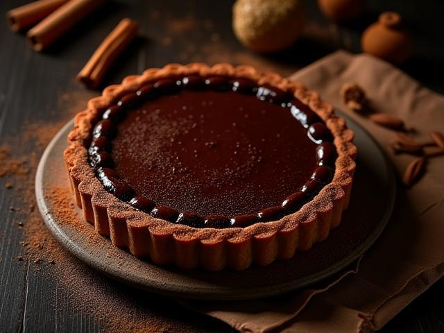 Tarte au chocolat épicé