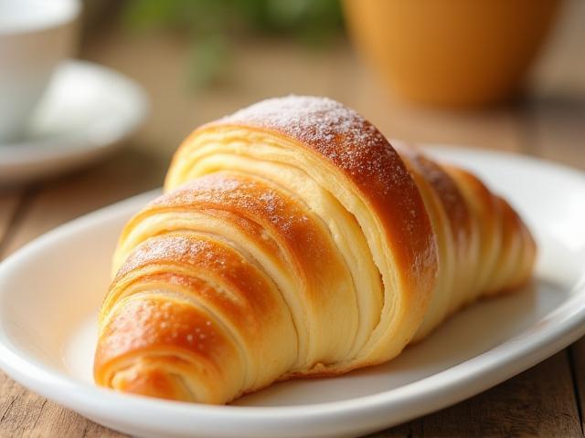 Croissant au beurre doré
